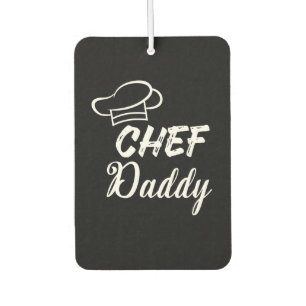 Chef daddy Cook gift Food Lovers Present Car Air Freshener