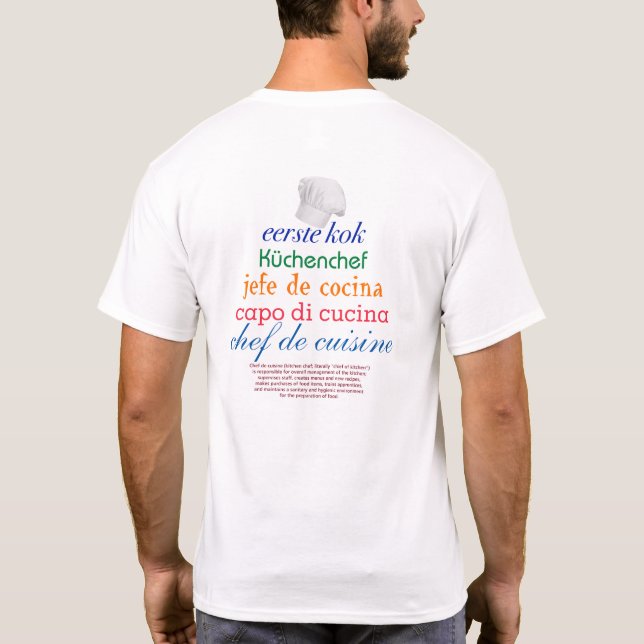 chef de cuisine T-Shirt (Back)