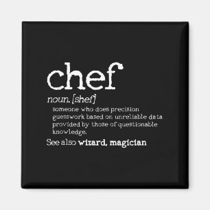 Chef Definition - Funny Dictionary Cooking Gift Ta Magnet
