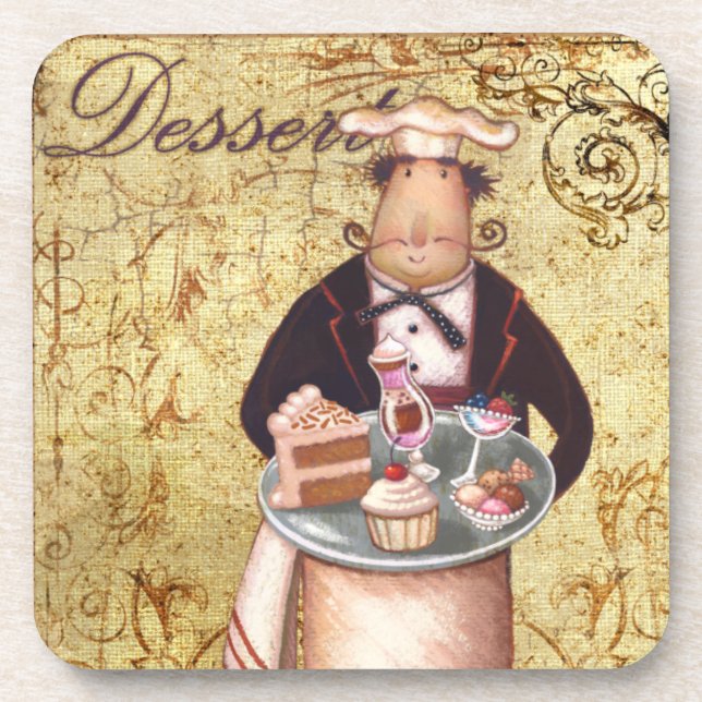 Chef Dessert Coaster (Front)