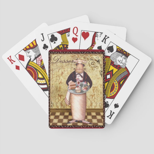 Chef Dessert Playing Cards (Back)