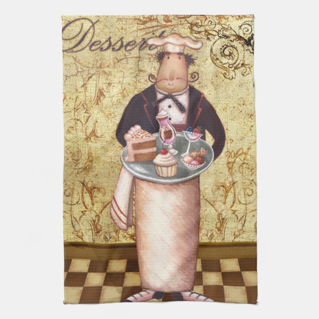 Chef Dessert Tea Towel (Vertical)