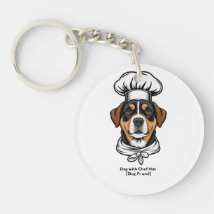 Chef Dog Vibes Key Ring