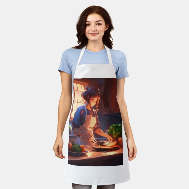 Chef dress apron (Worn)