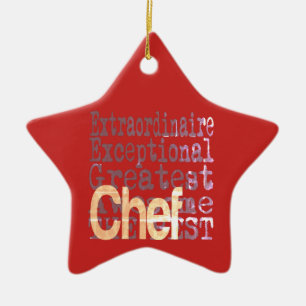 Chef Extraordinaire Ceramic Tree Decoration