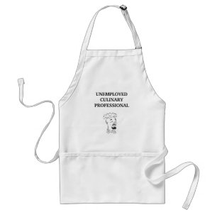 chef_face_content, UNEMPLOYED CULINARY PROFESSI... Standard Apron