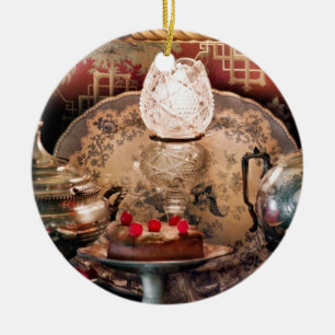 Chef - Food - Cake - Ready for the party Ceramic Tree Decoration