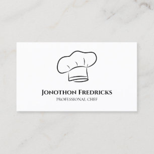 Chef Food Catering Service Professional Business Card