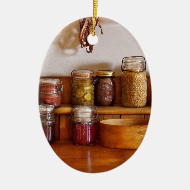 Chef - Food - I love preserving things Ceramic Tree Decoration (Front)