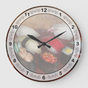 Chef - Food - Oh, I had sushi last night  Large Clock