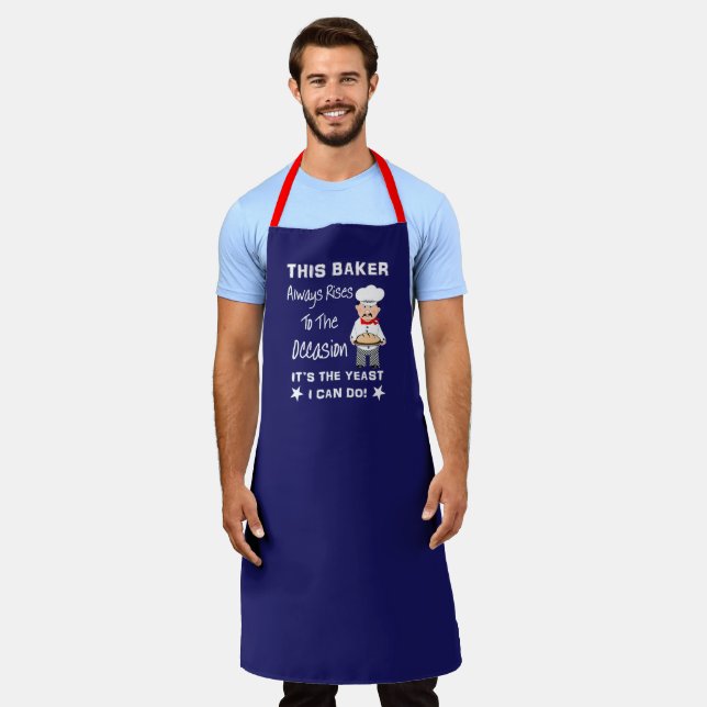 Chef Funny Baking Pun Quote For Men Apron (Worn)