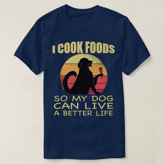 Chef Funny Cooking for Chefs and Dod lovers T-Shirt (Design Front)