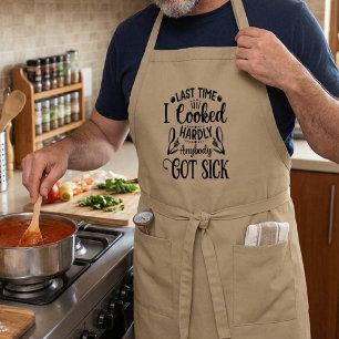 Chef funny kitchen quote long apron