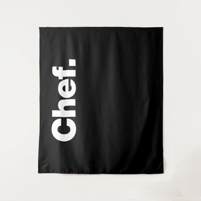 Chef | Funny Quotes About Cooking Gift Tapestry (Front)