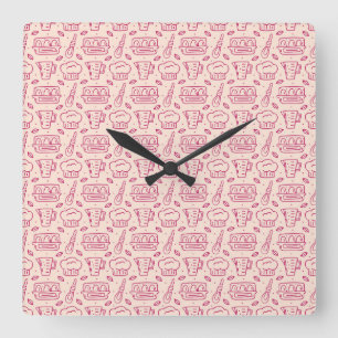 Chef Gift My Kitchen Was Clean Last Week Square Wall Clock
