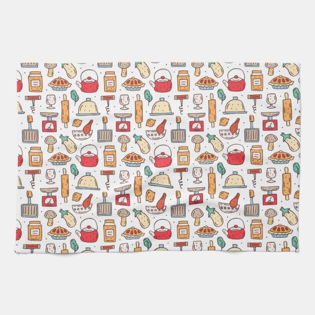 Chef Gift | No One Who Cooks Alone Tea Towel (Horizontal)