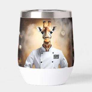 Chef Giraffe Bakes Pastries,