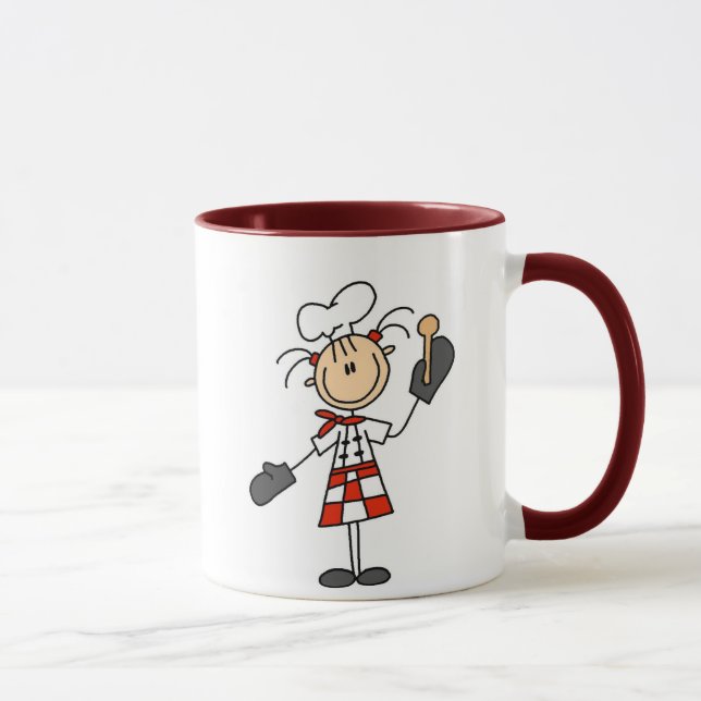 Chef Girl with Wooden Spoon Mug (Right)