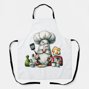 Chef Gnome The Breakfast Crew Apron