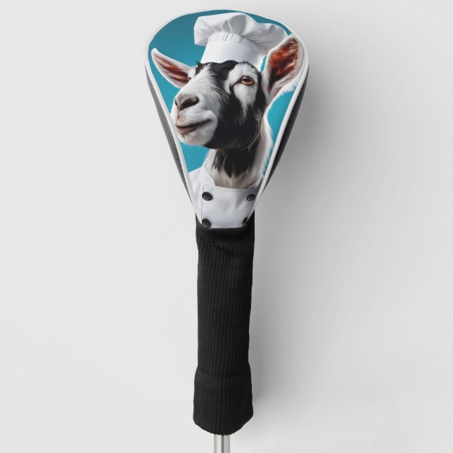 Chef Goat Golf Head Cover (Front)