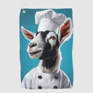 Chef Goat Golf Towel