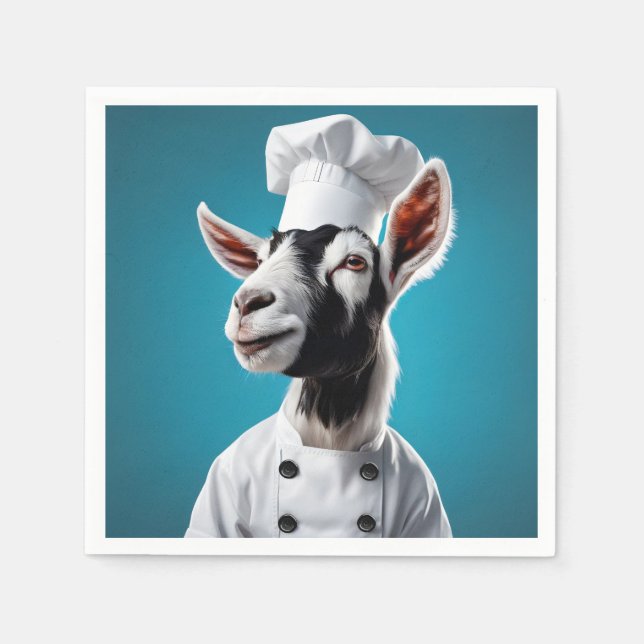 Chef Goat Napkin (Front)