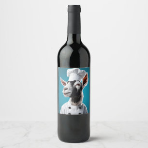 Chef Goat Wine Label