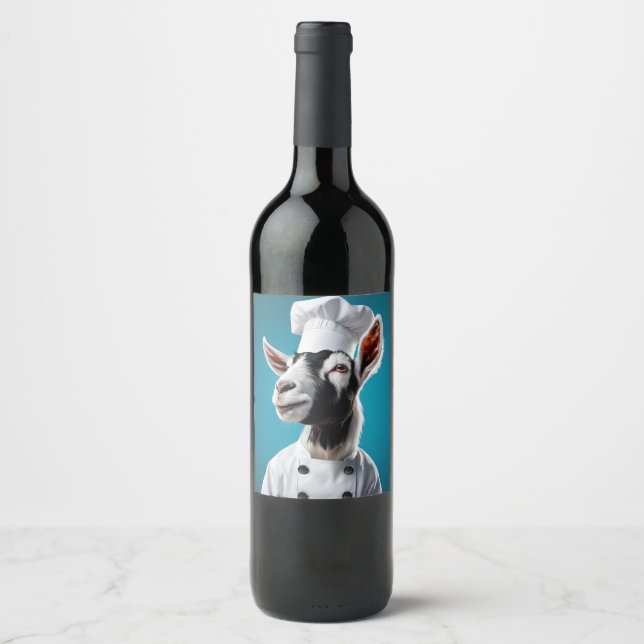 Chef Goat Wine Label (Front)