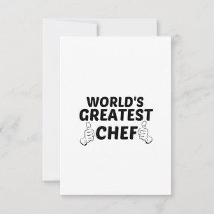 CHEF GREATEST THANK YOU CARD