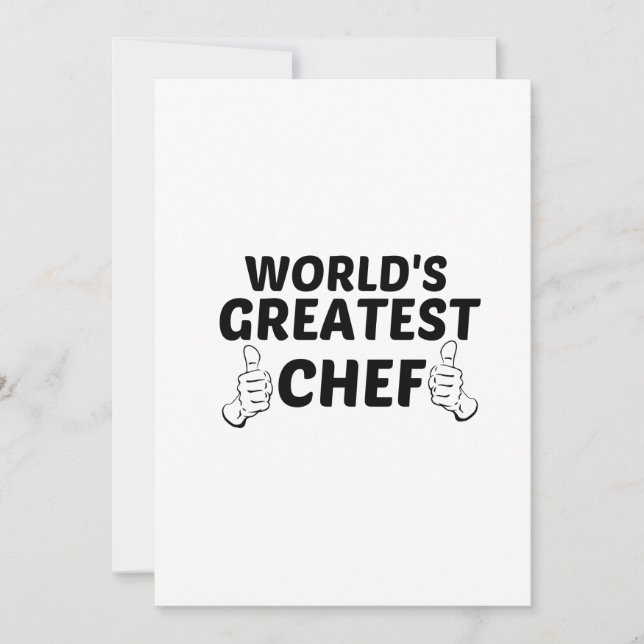 CHEF GREATEST THANK YOU CARD (Front)