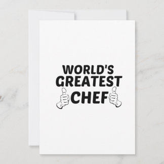 CHEF GREATEST THANK YOU CARD