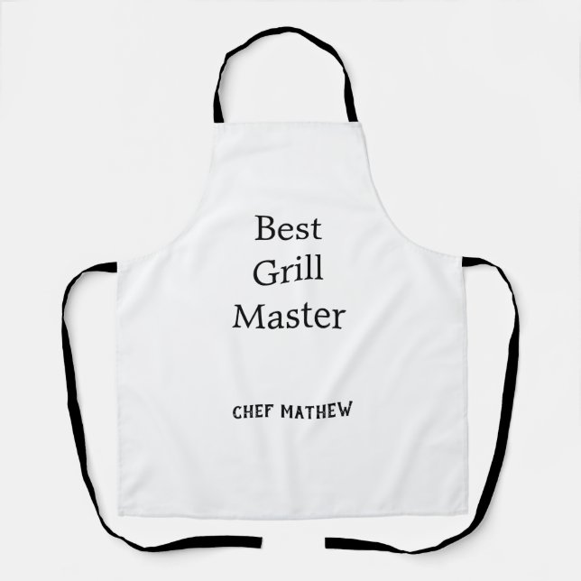 Chef handsome and can cook simple modern cooking  apron (Front)