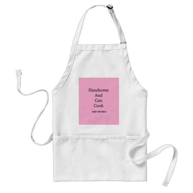 Chef handsome and can cook simple modern cooking  standard apron (Front)