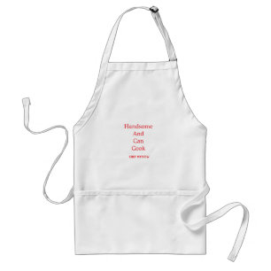 Chef handsome and can cook simple modern cooking standard apron