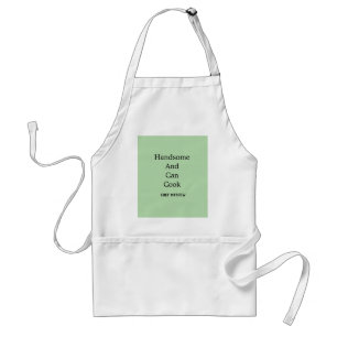 Chef handsome and can cook simple modern cooking standard apron