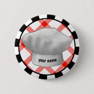 Chef Hat 6 Cm Round Badge