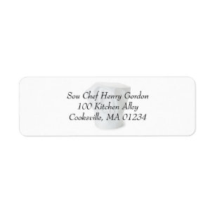 Chef Hat Address Label Stickers