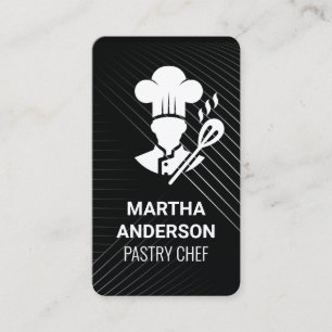 Chef Hat and Spoon Restaurant Logo Business Card