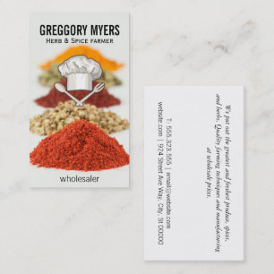 Chef Hat and Utensils Business Card
