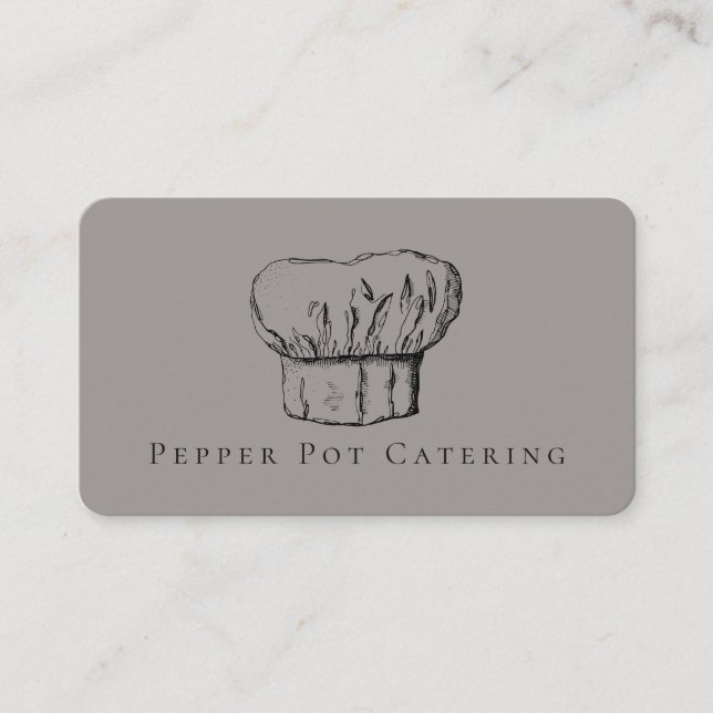Chef Hat Business Cards (Front)