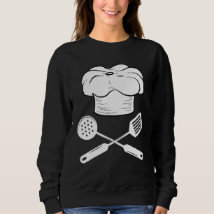 Chef Hat Cooking Utensil Cook Foodie Gourmet Cooki Sweatshirt