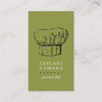 Chef Hat Culinary Business Cards