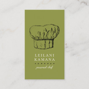 Chef Hat Culinary Business Cards