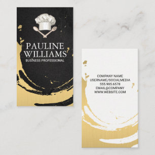 Chef Hat Kitchen Tools Culinary Business Card