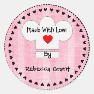 Chef Hat Made with Love Sticker