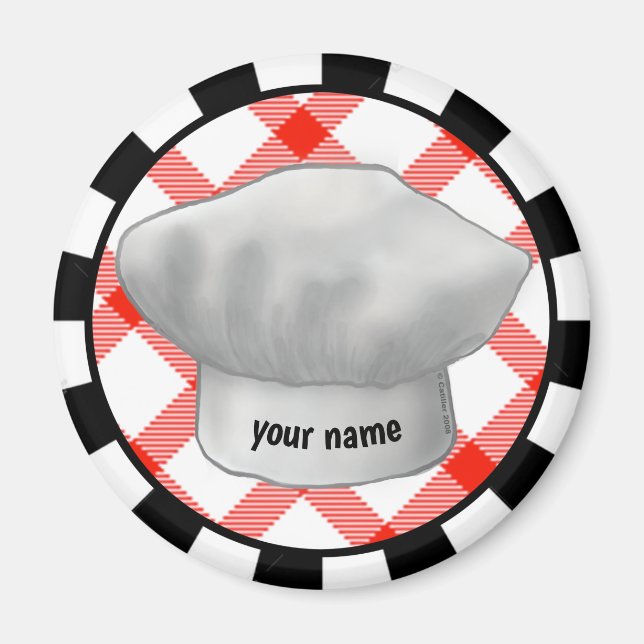Chef hat  magnet (Front)
