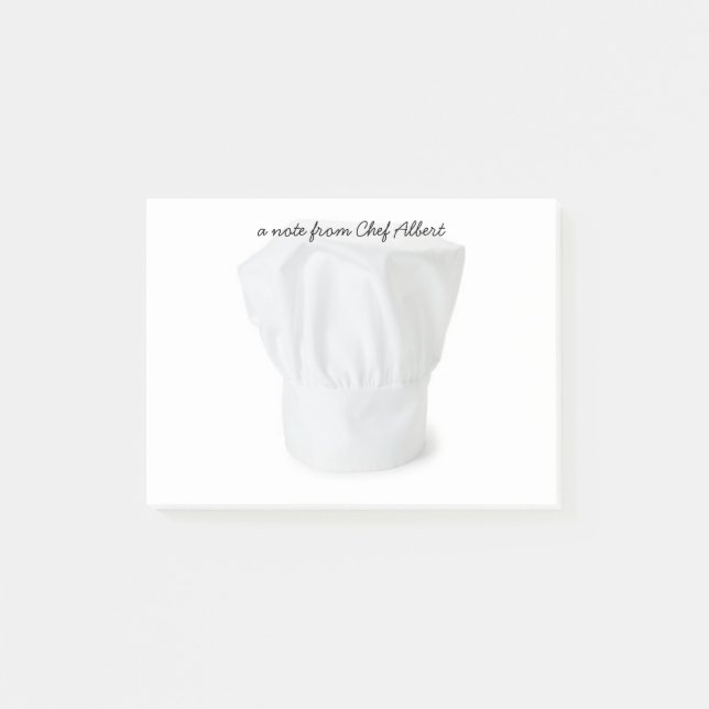 Chef Hat Post-It Notes (Front)