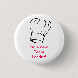 Chef Hat - Team Leader 3 Cm Round Badge