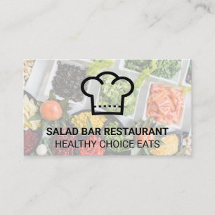 Chef Hat   Vegetables Business Card