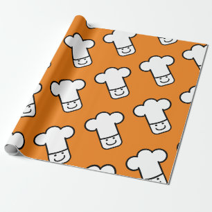 Chef head wrapping paper